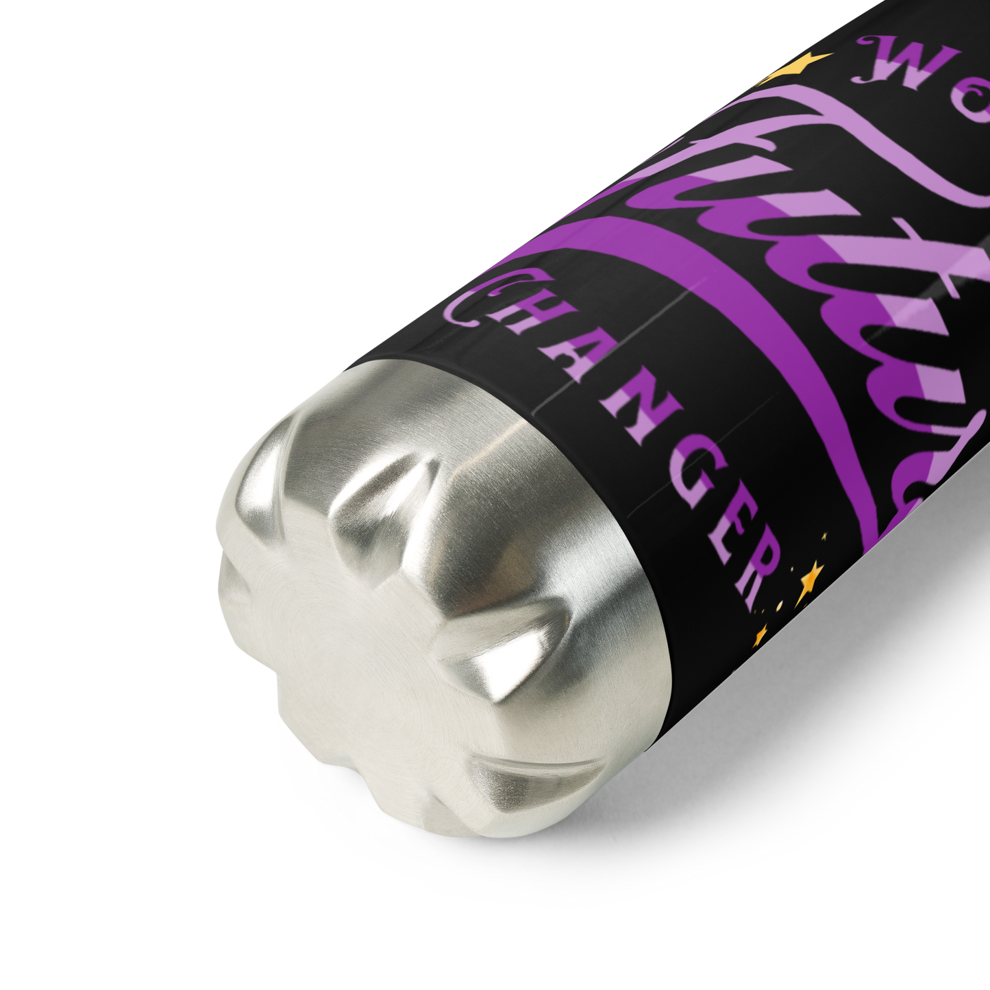 Purple "Future World Changer" Stainless Steel Water Bottle