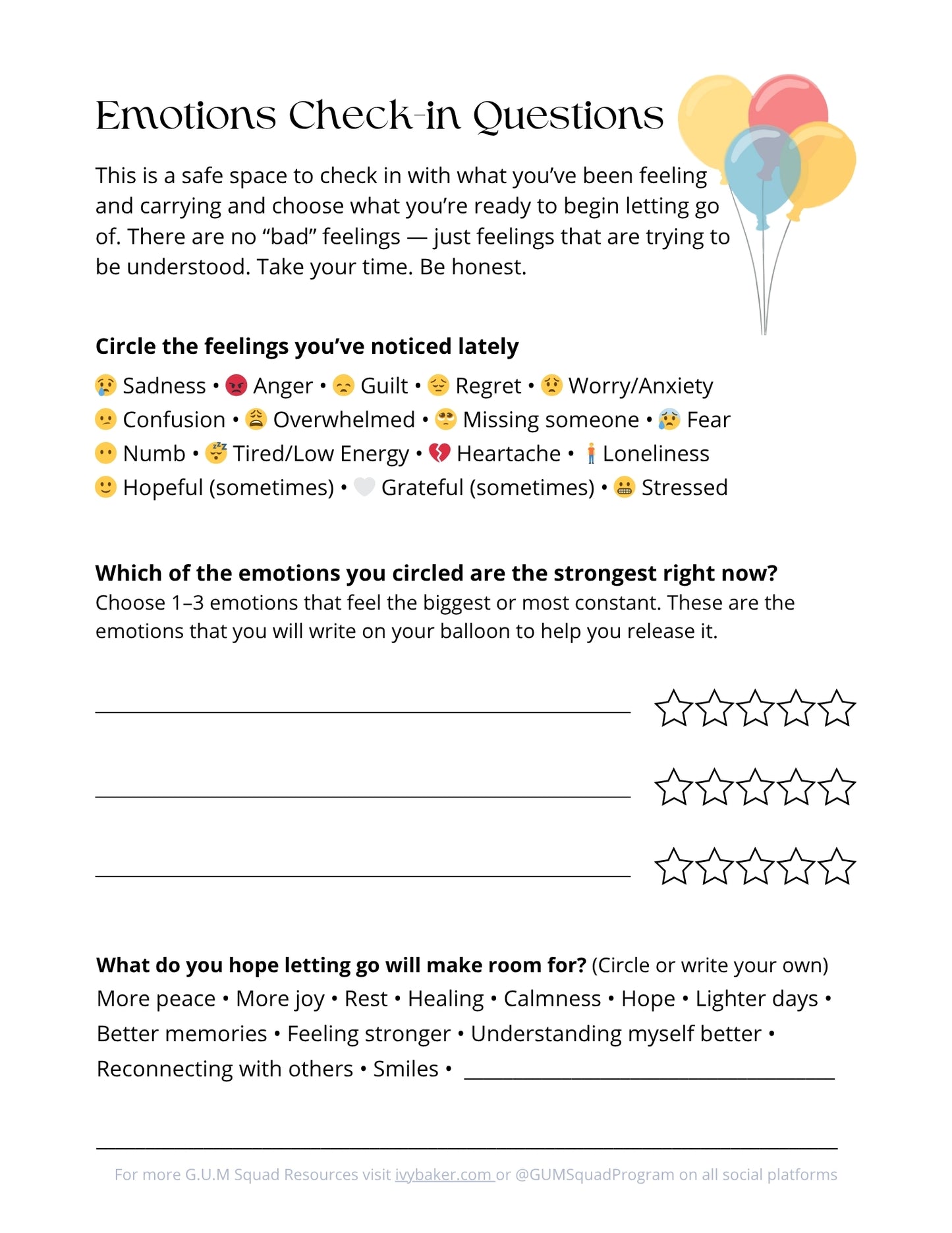 FREE Grief Activity Book for Kids