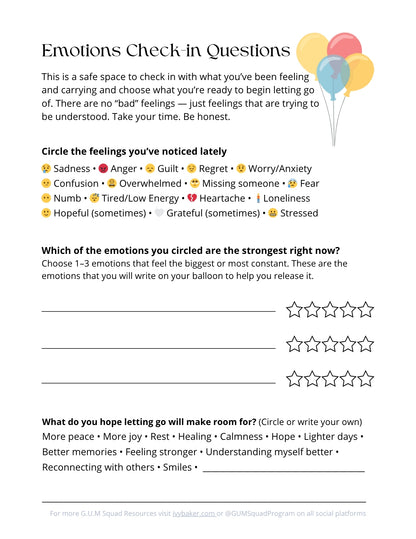 FREE Grief Activity Book for Kids