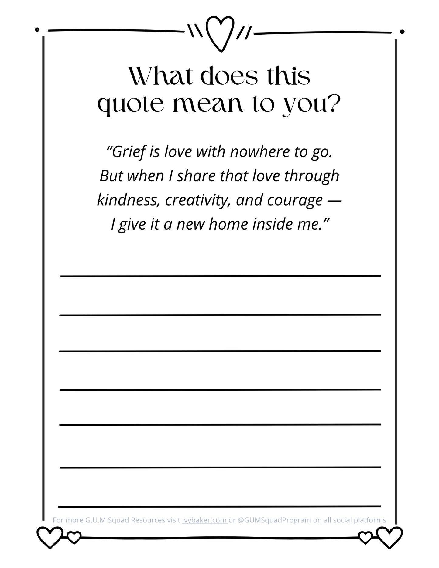 FREE Grief Activity Book for Kids