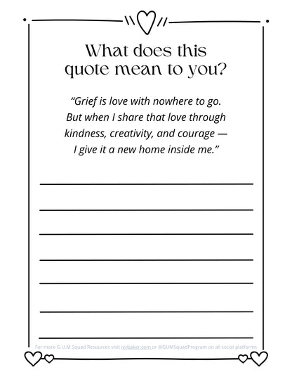FREE Grief Activity Book for Kids