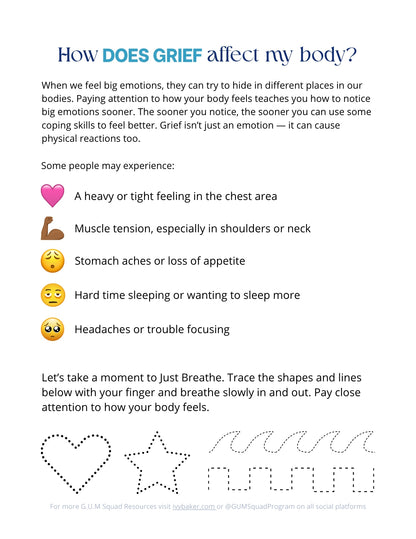 FREE Grief Activity Book for Kids